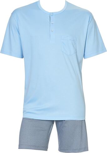 Men's Relax Choice Supima Cotton Pajama Pant Set, 41968, Placid Blue, M in Kuwait
