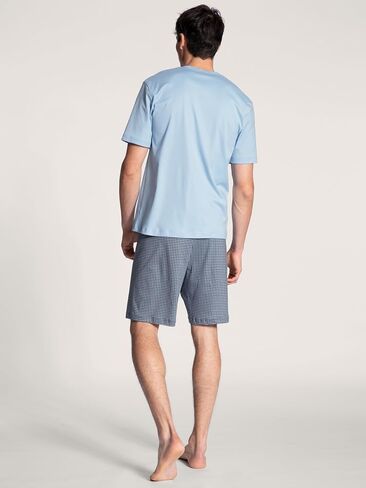 Men's Relax Choice Supima Cotton Pajama Pant Set, 41968, Placid Blue, M in Kuwait