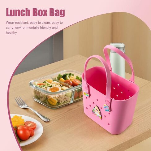 حقيبة حمل مطاطية حقيبة شاطئ صغيرة مقاومة للماء في الهواء الطلق حقيبة قابلة للغسل حقيبة سفر محمولة حقيبة يد مفتوحة لسوق السفر الرياضي في الهواء الطلق in Kuwait