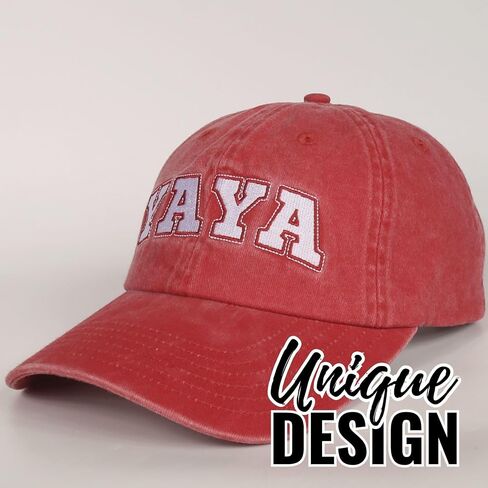 InnoBeta Yaya Gifts Cap for Grandma, Funny Adjustable Embroidered Hat Gifts for Birthday, Christmas, Grey in Saudi Arabia