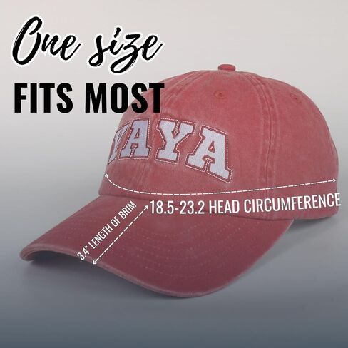InnoBeta Yaya Gifts Cap for Grandma, Funny Adjustable Embroidered Hat Gifts for Birthday, Christmas, Grey in Saudi Arabia