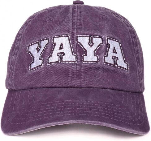 InnoBeta Yaya Gifts Cap for Grandma, Funny Adjustable Embroidered Hat Gifts for Birthday, Christmas, Grey in Saudi Arabia