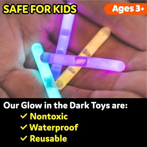 Partysticks توهج المخلوقات وخدعة الهالوين أو علاج - توهج العصي تفضل - توهج في لوازم الحفلات المظلمة - صغيرة in Kuwait