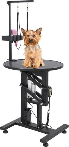24 "طاولة تكييف الكلاب الكهربائية ، ورفع سريع قابل للتعديل ، طاولة تكييف الكلاب الثقيلة للكلاب الصغيرة مع طاولة مضادة للزلزال ، مجموعة عن بعد ، منظم الأدوات والذراعين ، الوردي in Kuwait