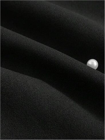 Floerns Women's Cute Bowknot Halter Dress Pearl Beaded Ruffle Hem Party Mini Dresses in Saudi Arabia