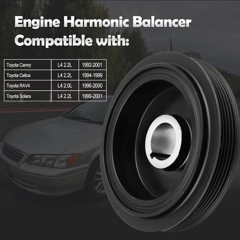 594-140 Engine Harmonic Balancer Pulley Compatible with Toyota Camry 1994-2006, Avalon, Highlander, Solara, Sienna & Lexus ES300, ES330, RX300, RX330, RX400h, DOHC V6 3.0L 3.3L, for# 13408-0A010 in Kuwait