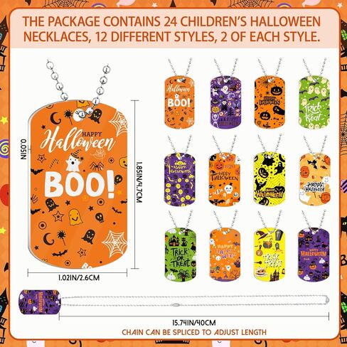 24 Piece Christian Dog Tag Necklace Set, Bible Verse Religious Necklaces for Inspirational Party Favors, Sunday School Prizes and Gifts in Kuwait