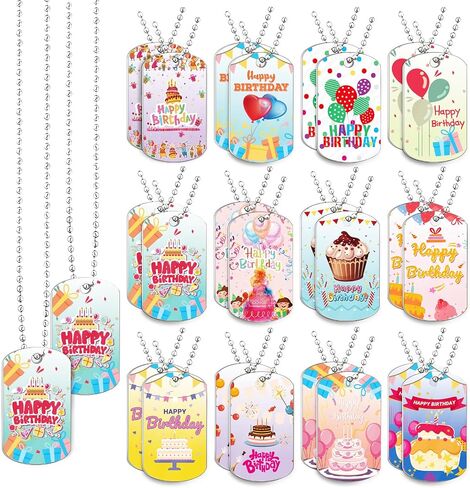 24 Piece Christian Dog Tag Necklace Set, Bible Verse Religious Necklaces for Inspirational Party Favors, Sunday School Prizes and Gifts in Kuwait