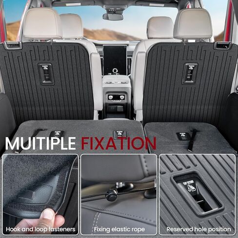 Floor Mats Cargo Mat Set for 2024 2025 GMC Acadia 7 Seats Bench Seat Accessories, All-Weather TPE Trunk Mat Cargo Liner Seat Back Covers Door Sill Guards(24-25 7 Seats-Mats Set) in Kuwait