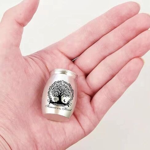 CREATCABIN Small Cremation Urns Brother Ashes Urn Cremains Stainless Steel Mini Sharing Burial Funeral Keepsake Urns for Family Brother Human 1.57 x 1.18Inch-Always on My Mind Forever in My Heart in Kuwait