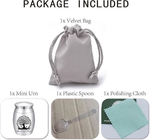 CREATCABIN Small Cremation Urns Brother Ashes Urn Cremains Stainless Steel Mini Sharing Burial Funeral Keepsake Urns for Family Brother Human 1.57 x 1.18Inch-Always on My Mind Forever in My Heart in Kuwait
