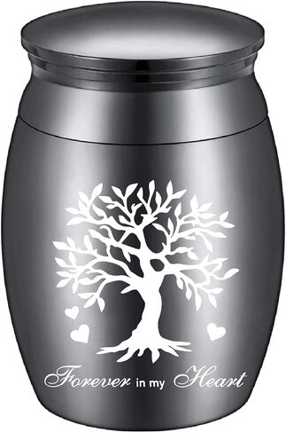 CREATCABIN Small Cremation Urns Brother Ashes Urn Cremains Stainless Steel Mini Sharing Burial Funeral Keepsake Urns for Family Brother Human 1.57 x 1.18Inch-Always on My Mind Forever in My Heart in Kuwait