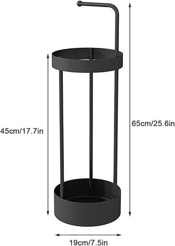 Golden Rust Proof Umbrella Holder, Entrance Drain Umbrella Bucket, Steel Circular Umbrella Holder, Umbrella Storage Rack, Suitable for use in Homes, Offices, Hotel Lobbies （Gold） in Saudi Arabia