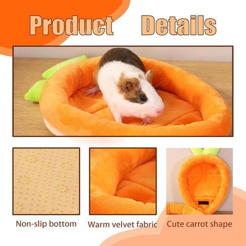 Rabbit Bed,Thick&Soft Bunny Bed with Removable Cushion,Machine Washable and Cozy Rabbit Plush House,Warm Small Animal Sleeping Beds(Green Banana Shape-L) in Kuwait