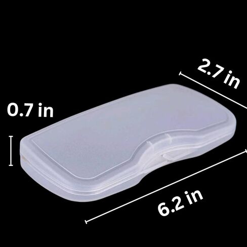 Clip on Glasses Case Pouch Hard Shell, Case for Clip on Sunglasses, Clip-on Sunglasses Clear Box, Thin Flat Glasses Storage in Kuwait