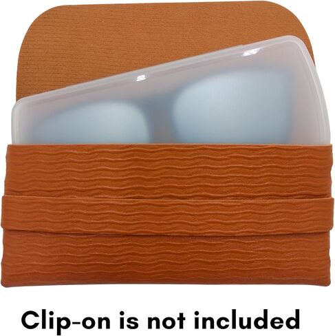 Clip on Glasses Case Pouch Hard Shell, Case for Clip on Sunglasses, Clip-on Sunglasses Clear Box, Thin Flat Glasses Storage in Kuwait