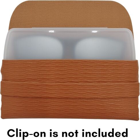 Clip on Glasses Case Pouch Hard Shell, Case for Clip on Sunglasses, Clip-on Sunglasses Clear Box, Thin Flat Glasses Storage in Kuwait