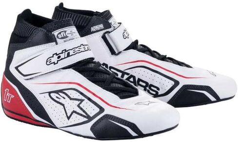 Alpinestars Driving Shoe, Tech 1-T V3, Mid-Top, SFI 3.3/5, Leather Outer, Nomex Inner, Black/Fluorescent Yellow, Size 8.5, Pair in Kuwait