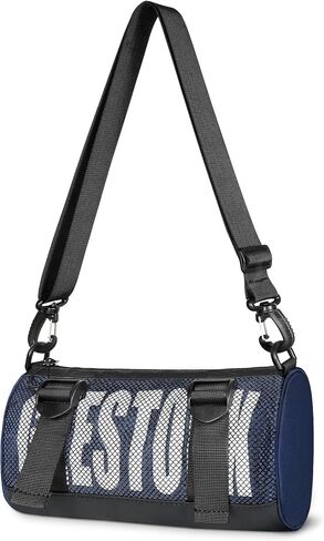Geestock Mini Duffel Gym Bag for Women & Men, Barrel Crossbody Casual Purse Small Shoulder Bag with Adjustable Strap for Sports, Concert & Daily Use in Saudi Arabia