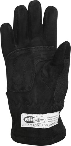 RaceQuip 3550093RQP 355 Series Driving Gloves SFI 3.3/5 Black/Black kids Medium in Saudi Arabia