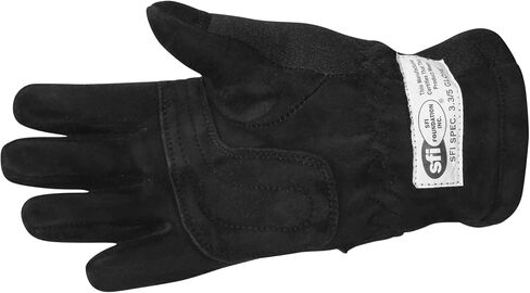 RaceQuip 3550093RQP 355 Series Driving Gloves SFI 3.3/5 Black/Black kids Medium in Saudi Arabia