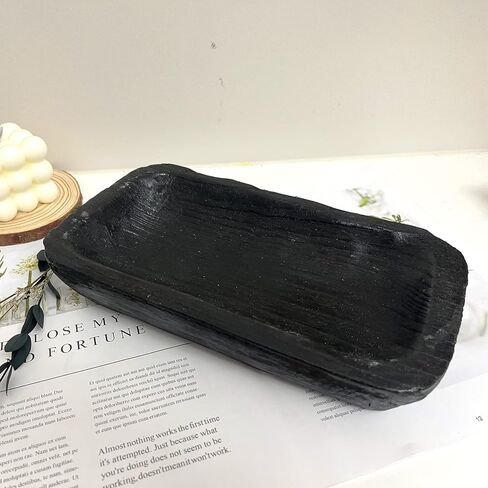 ديكور وعاء العجين الخشبي ، وعاء خشبي عتيق ديكور منزلي منحوتة لمركز طاولة الطعام ، غرفة المعيشة ، ديكور المطبخ in Kuwait