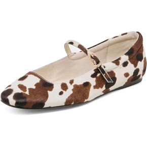 ماري جين باليه فلاتس للنساء زلة إصبع القدم مربعة على شقق مريحة في الكاحل أحذية راقصة الباليه in Kuwait