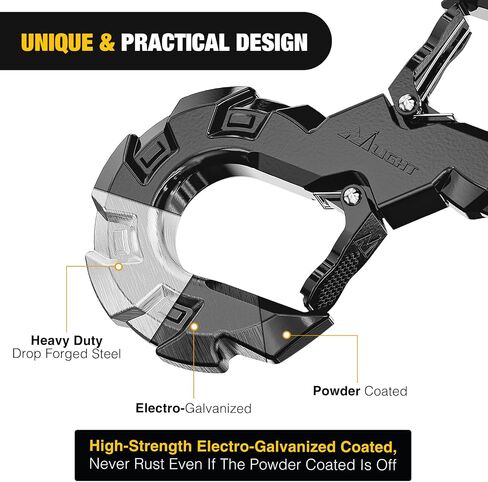 Nilight S-Shape Shackle, Quick Release Tow Hook for Winch Cable Ropes, 33,000 lbs Heavy Duty for Off-Road Recovery, Towing Extension, Tree Saver, Winch Shackle, Forged Steel, Orange in Saudi Arabia