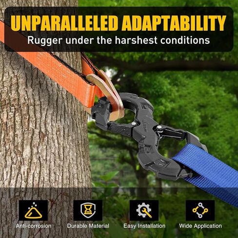Nilight S-Shape Shackle, Quick Release Tow Hook for Winch Cable Ropes, 33,000 lbs Heavy Duty for Off-Road Recovery, Towing Extension, Tree Saver, Winch Shackle, Forged Steel, Orange in Saudi Arabia