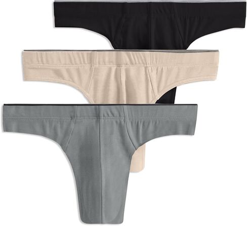 ملابس داخلية للرجال للرجال True Thong - 3 حزمة ، شريط العنب ، XL in Kuwait