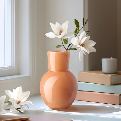 Torre & Tagus 4" Mouth Blown Art Glass Vase for Flowers - Opaque White Small Table Vase & Handmade Small White Accent for Modern Home Decor, Neutral Bud Vases as Decorative Shelf Decor or Wedding in Saudi Arabia