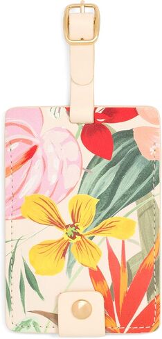 ban.do Getaway Suitcase Tag for Travel, Durable Vegan Leather Luggage Identifier, Miss You Already in Saudi Arabia