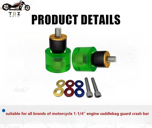 TDZ Motorcycle Decorative Wheel Install on 1-1/4" Engine Saddlebag Guard for Harley & Any Other Brand 1.25" Crash bar, Violet Wheel in Saudi Arabia