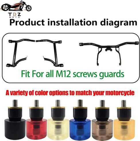 TDZ Motorcycle Decorative Wheel Install on 1-1/4" Engine Saddlebag Guard for Harley & Any Other Brand 1.25" Crash bar, Violet Wheel in Saudi Arabia
