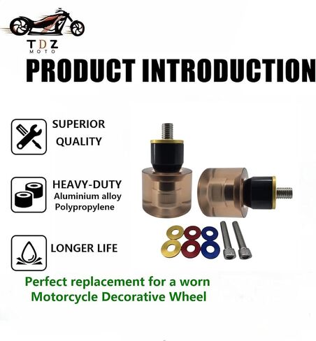 TDZ Motorcycle Decorative Wheel Install on 1-1/4" Engine Saddlebag Guard for Harley & Any Other Brand 1.25" Crash bar, Violet Wheel in Saudi Arabia