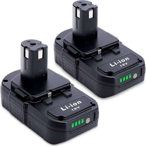 تم ترقيته بديل 3000 مللي أمبير في الساعة لبطارية Ryobi 18V 2Pack ، متوافقة مع Ryobi 18V One+ بطارية P103 P102 P107 P108 P109 P122 18 فولت أدوات الطاقة اللاسلكية in Saudi Arabia