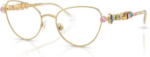 Swarovski SK1024 Prescription Eyewear Frames, Silver/Demo Lens, 53 mm in Saudi Arabia