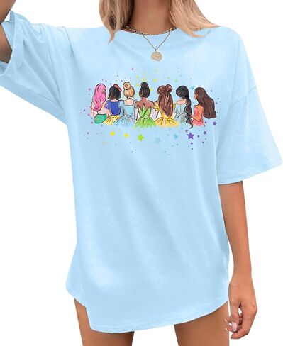 UNIQUEONE Magical Shirt for Women: Magic Kingdom Tshirt Princess Shirt Family Vacation Trip Tee in Saudi Arabia