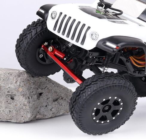 HobbyPark High Clearance Links Set Steering Rod Tie Upgrades for Axial SCX24 C10 AXI00001 Wrangler JLU AXI00002 Bronco AXI00006 1/24 RC Crawler Car (Blue) in Kuwait