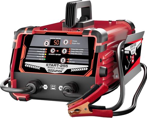 شاحن بطارية محترف 30-AMP ، شاحن السيارات 12 فولت 24V ، 130 amps محاكمة ، شاحن الشاحن ذكي بصيرة ، مثالية لسيارات الدراجات النارية شاحنات البحرية والمزيد in Kuwait