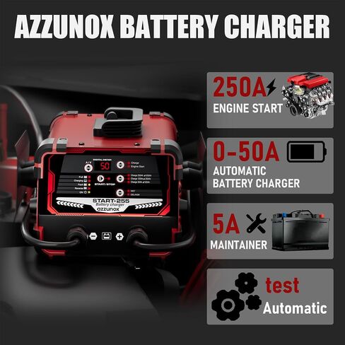 شاحن بطارية محترف 30-AMP ، شاحن السيارات 12 فولت 24V ، 130 amps محاكمة ، شاحن الشاحن ذكي بصيرة ، مثالية لسيارات الدراجات النارية شاحنات البحرية والمزيد in Kuwait