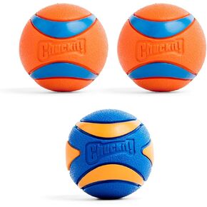 Chuckit! Ultra Squeaker Balls for Dogs, Floating Water Pet Toys, Durable Rubber Pet Toy, Bouncy Squeaky Fetch Balls For Dogs, Pack of 2, Medium (2.5") in Kuwait