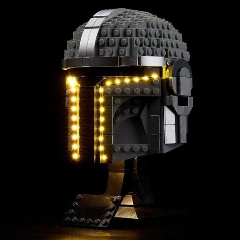 BrickSoul Led Light Kit for Lego Star Wars Helmet, Compatible with 75328 Building Set Mandalorian Lego Light Kit, Light Up Legos Helmet - NO Lego Blocks Set (Classic Version) in Kuwait