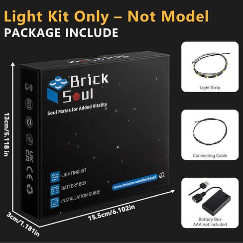 BrickSoul Led Light Kit for Lego Star Wars Helmet, Compatible with 75328 Building Set Mandalorian Lego Light Kit, Light Up Legos Helmet - NO Lego Blocks Set (Classic Version) in Kuwait