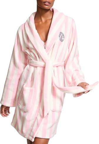Victoria's Secret Short Cozy Robe, Robes for Women, Black (XS/S) in Saudi Arabia
