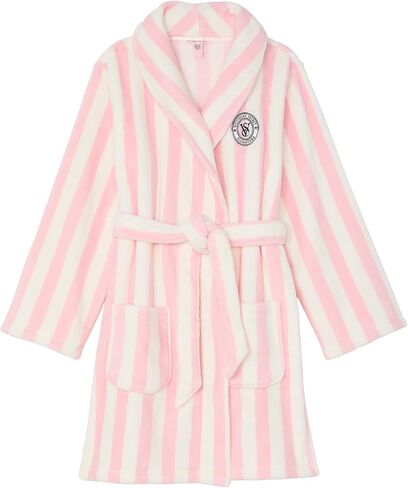 Victoria's Secret Short Cozy Robe, Robes for Women, Black (XS/S) in Saudi Arabia