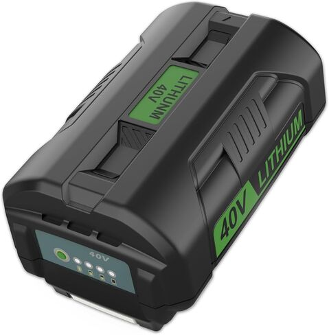 Powilling 40v 6.5ah استبدال بطارية Ryobi 40V وشاحن التحرير والسرد متوافق مع بطارية Ryobi 40 Volt OP4026 OP40601 OP4050A OP4040 OP4030 OP4050 مع OP401 40 فولت شاحن in Kuwait