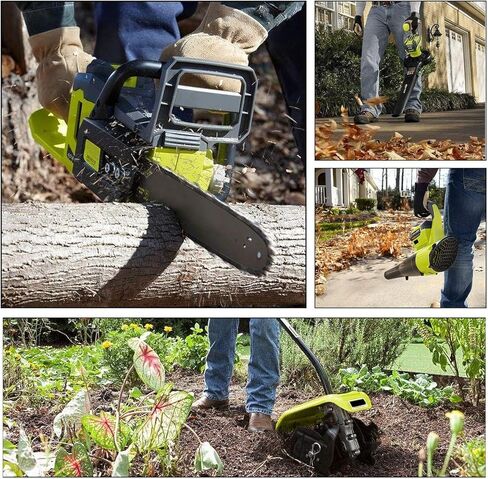 Powilling 40v 6.5ah استبدال بطارية Ryobi 40V وشاحن التحرير والسرد متوافق مع بطارية Ryobi 40 Volt OP4026 OP40601 OP4050A OP4040 OP4030 OP4050 مع OP401 40 فولت شاحن in Kuwait