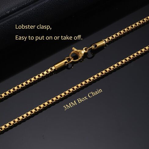 Crucifix Cross Necklace For Men Women Stainless Steel Silver 18k Gold Plated 3mm 20inch Figaro Chain Trendy Jesus Cross Pendant Necklace Baptism Christian Easter Prayer Jewelry Gift in Saudi Arabia