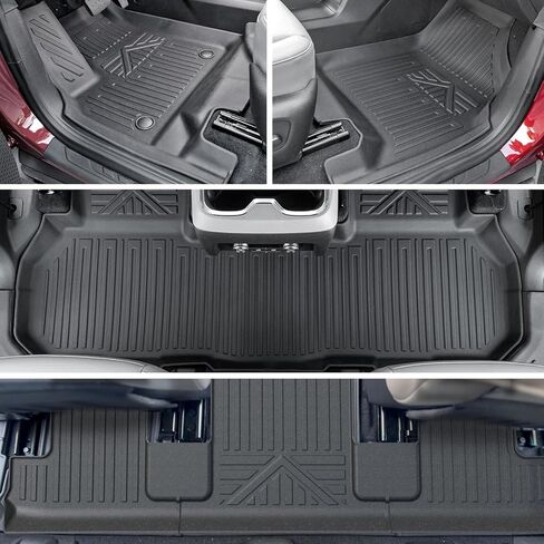 Backrest Mats Kick mats for 2024 2025 GMC Acadia 7 Seats Accessories, All-Weather TPE Seat Back Covers Behind 2nd Row (24-25 7 Seats-2nd Row Backrest Mats) in Kuwait